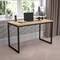Flash Furniture 47"L Commercial Industrial Office Desk in Maple GC-GF156-12-MAP-BK-GG - alternate 1